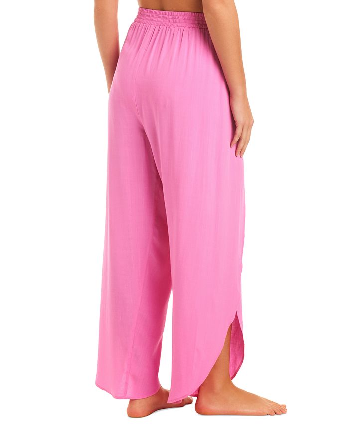 Jessica Simpson Women's Tie-Waist Beach Cover-Up Pants - Macy's