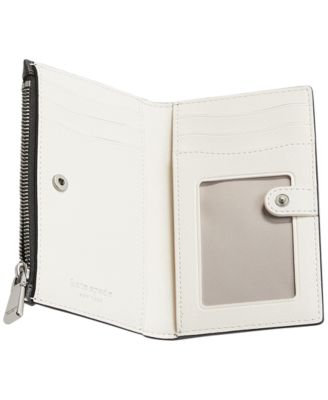 डोम टेपोर्ना पुरुषों का स्लिम बाइफोल्ड वॉलेट - इटैलियन सफियानो लेदर, ग्रे रंग, जापान में डिज़ाइन किया गया