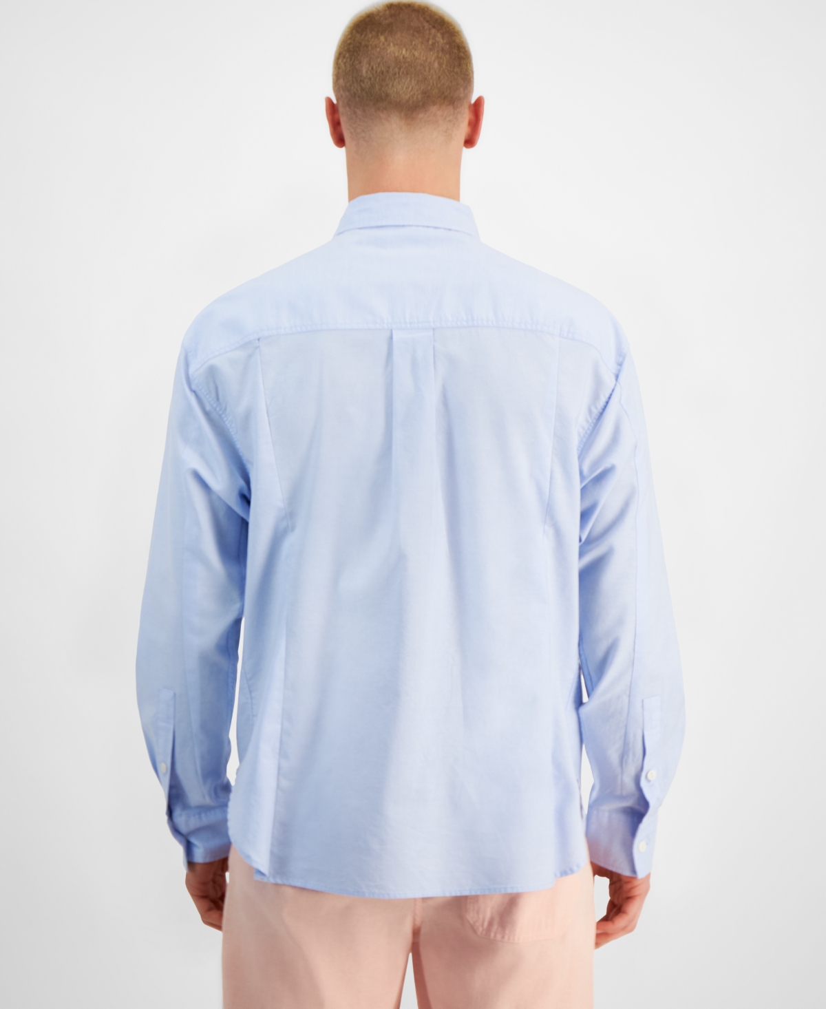 Sun + Stone Men's Bruno Oversized Button-Front Long Sleeve Shirt, Created for Macy's