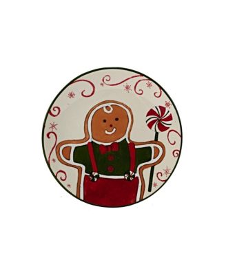 Holiday Magic Gingerbread 4 Set Canape Plate Set