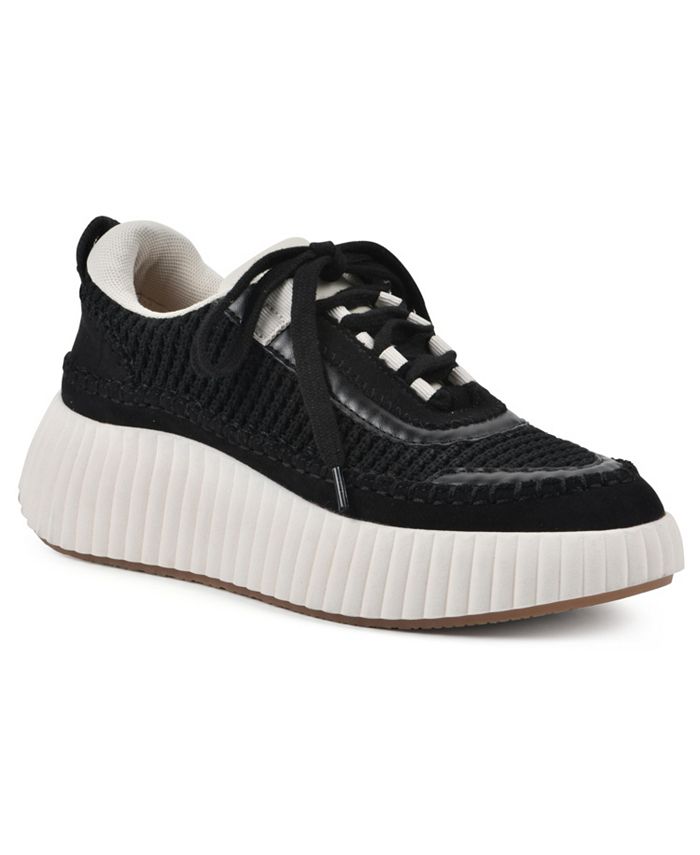 Macy's white hot sale platform sneakers