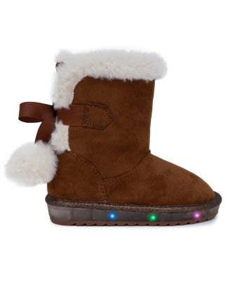 Toddler Girls Maizen Cozy Light-Up Pull On Boots