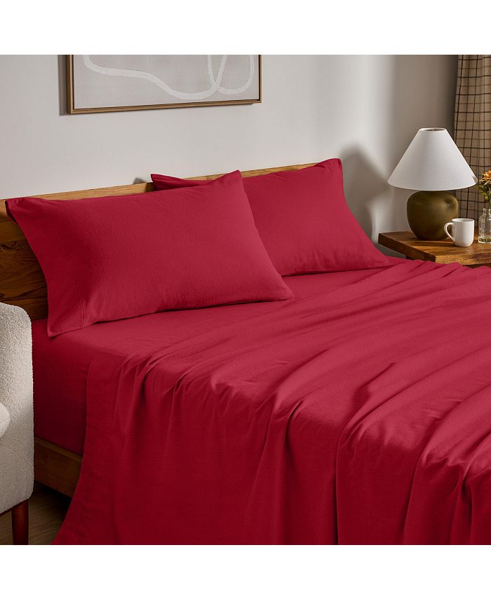 Bare Home Cotton Flannel King Split Sheet Set Macy's