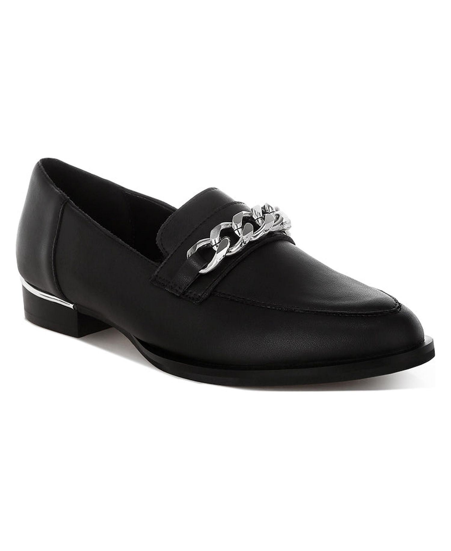 Rag and Co Womens Pola Leather Horsebit Loafers