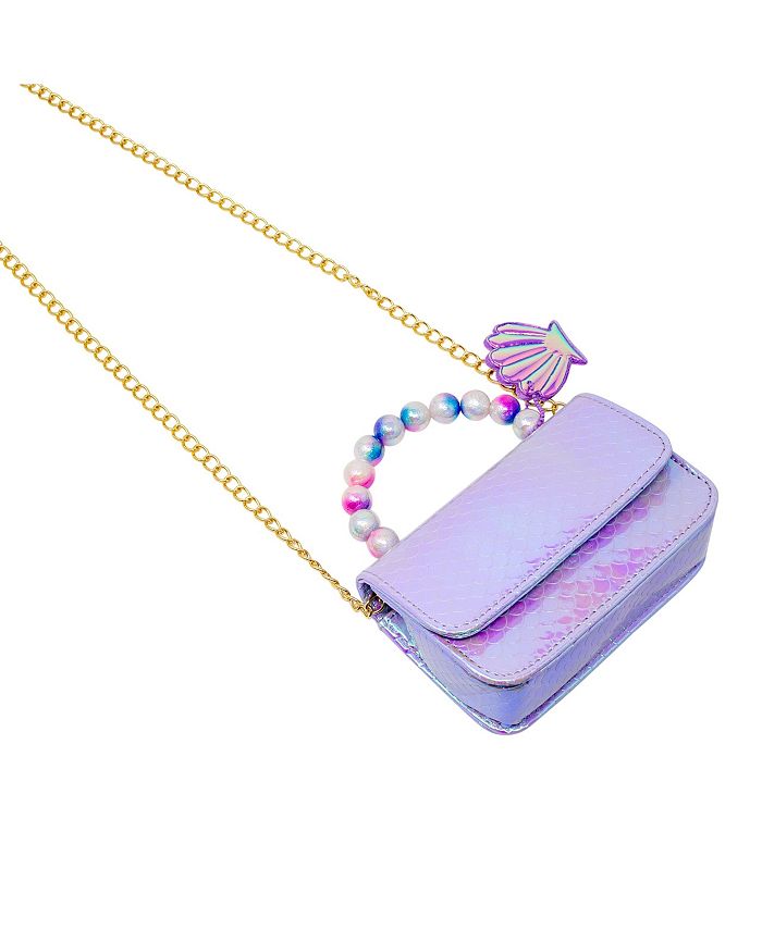 Tiny Treats + Zomi Gems Girl's Purple Mermaid Pearl Handle Seashell ...