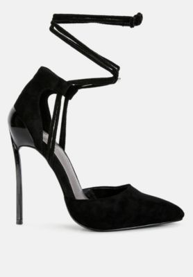 RULE-BREAKER Womens Lace Up Stiletto Sandals