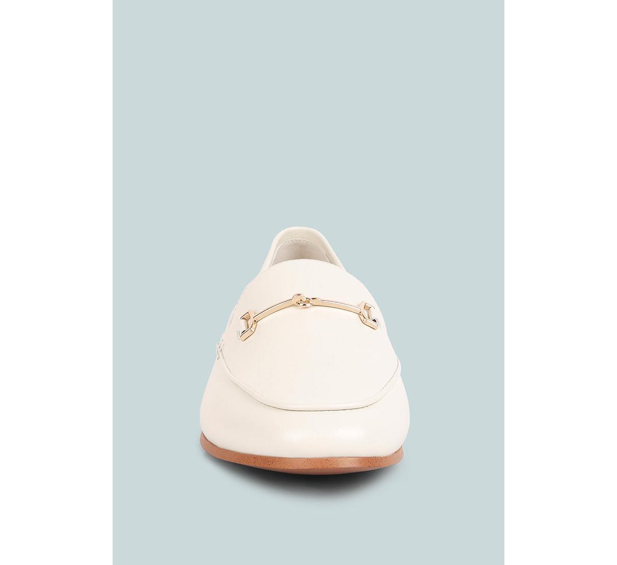 Dareth Womens Horsebit Flat Heel Loafers