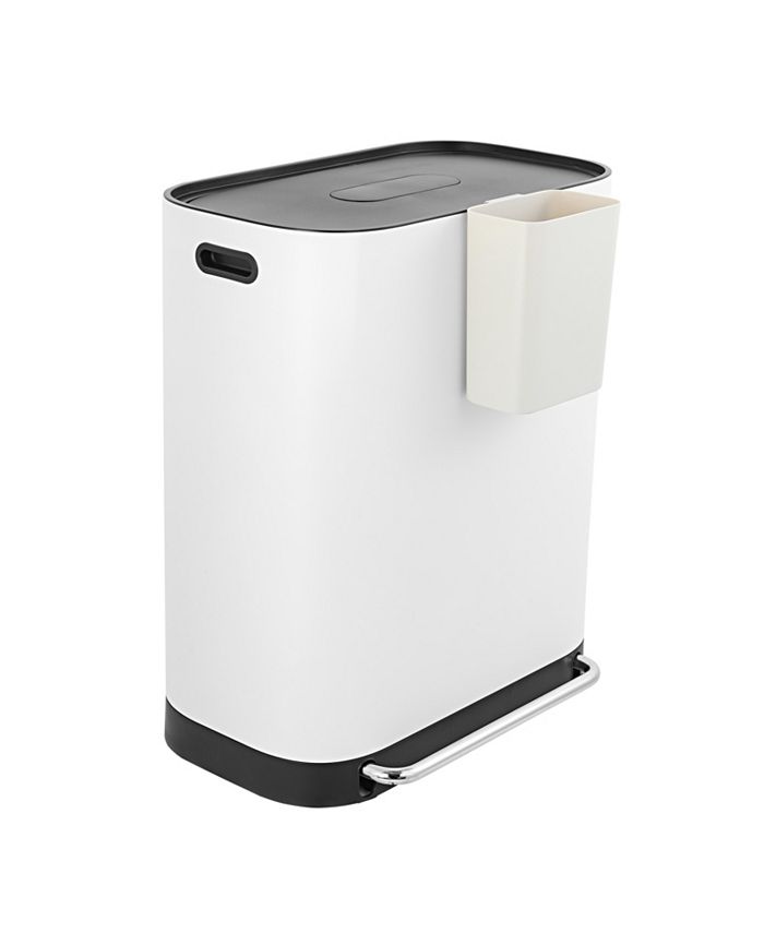 Happimess Beni Kitchen Trash/Recycling DoubleBucket StepOpen Trash