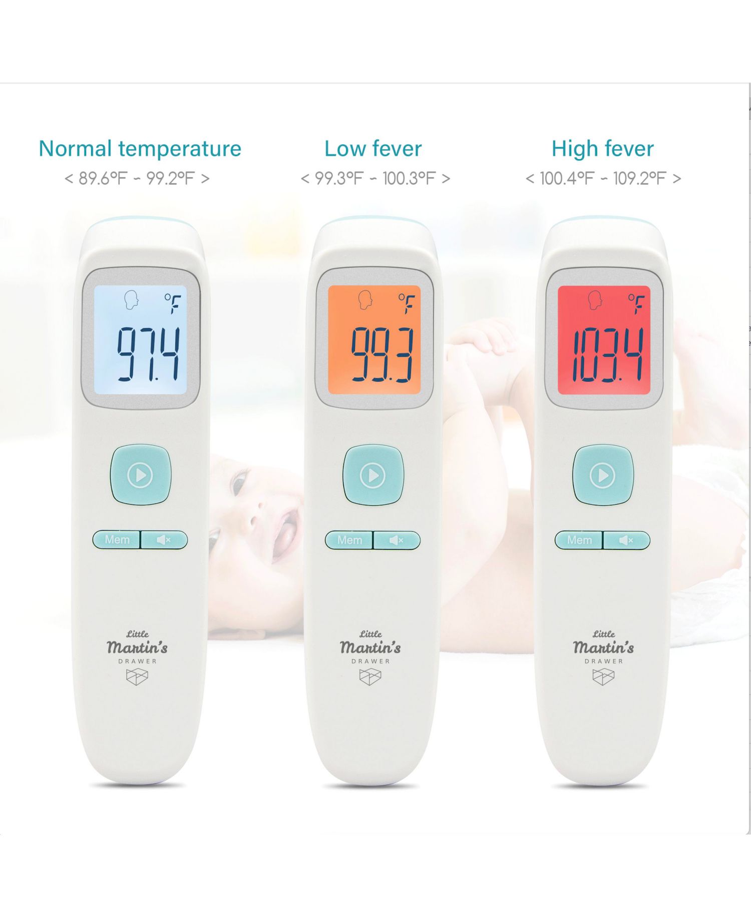 Touch Free Infrared Forehead Thermometer