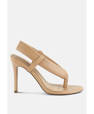 SINGLES Womens High Heeled Thong Sandals