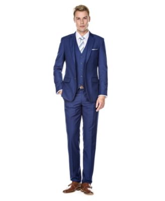 Men's 3-Piece Premium Vested 3-Piece Slim Fit Suit