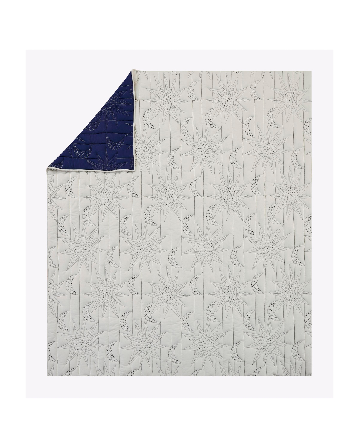 Justina Blakeney Sun Moon Cotton 2-pc Quilt Set, Twin In Natural