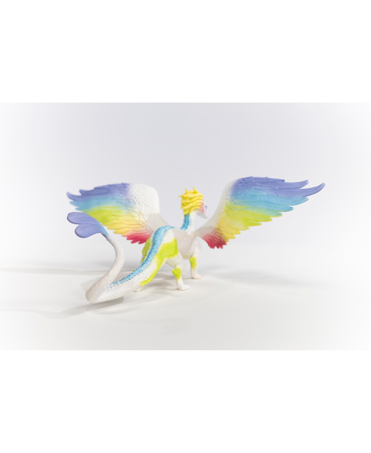 Schleich Bayala Rainbow Dragon 13" Wingspan And Movable Parts In Multi Color