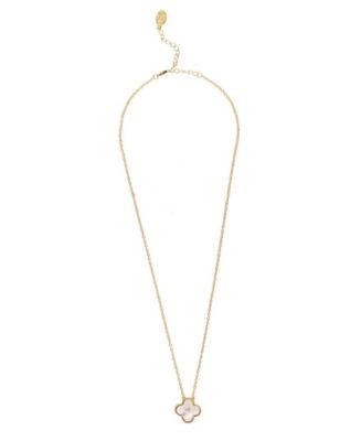 Mother of Pearl Clover Pendant Necklace - Macy's