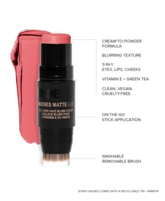 Nudies Matte Lux All Over Face Blush Color