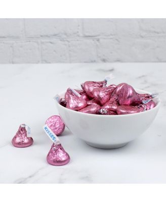 Pink Hershey's Kisses Candy Milk Chocolates 90 Pieces