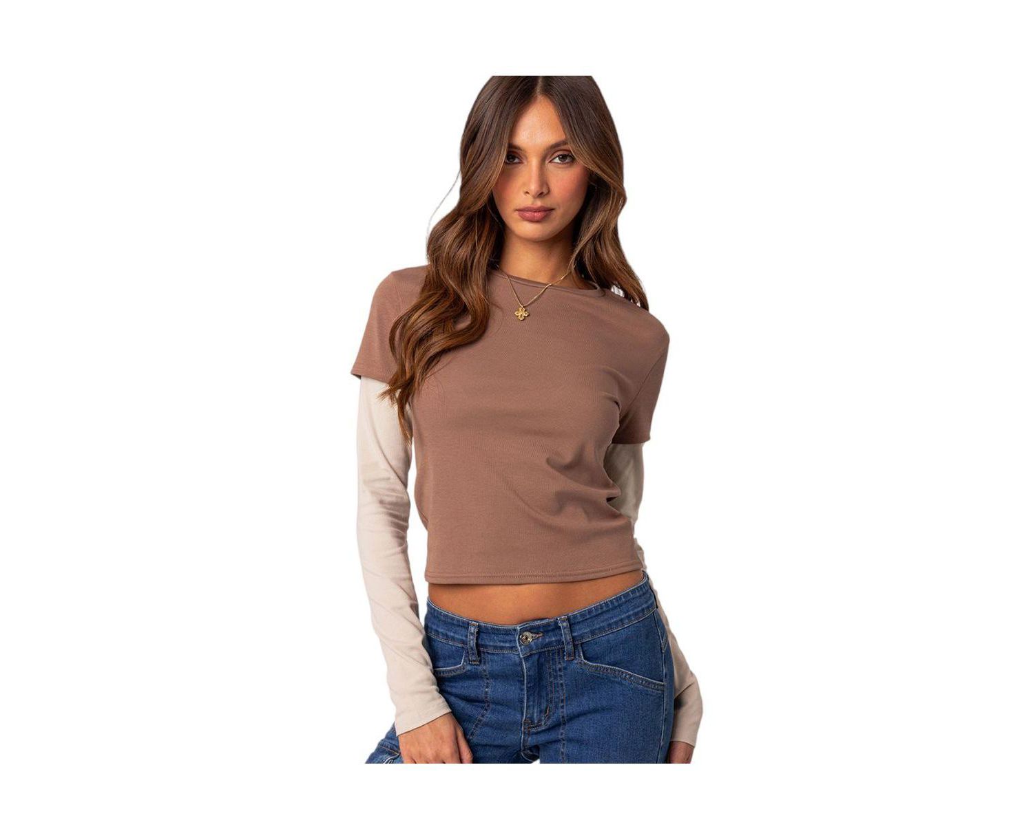 Women's Mood layered long sleeve t shirt