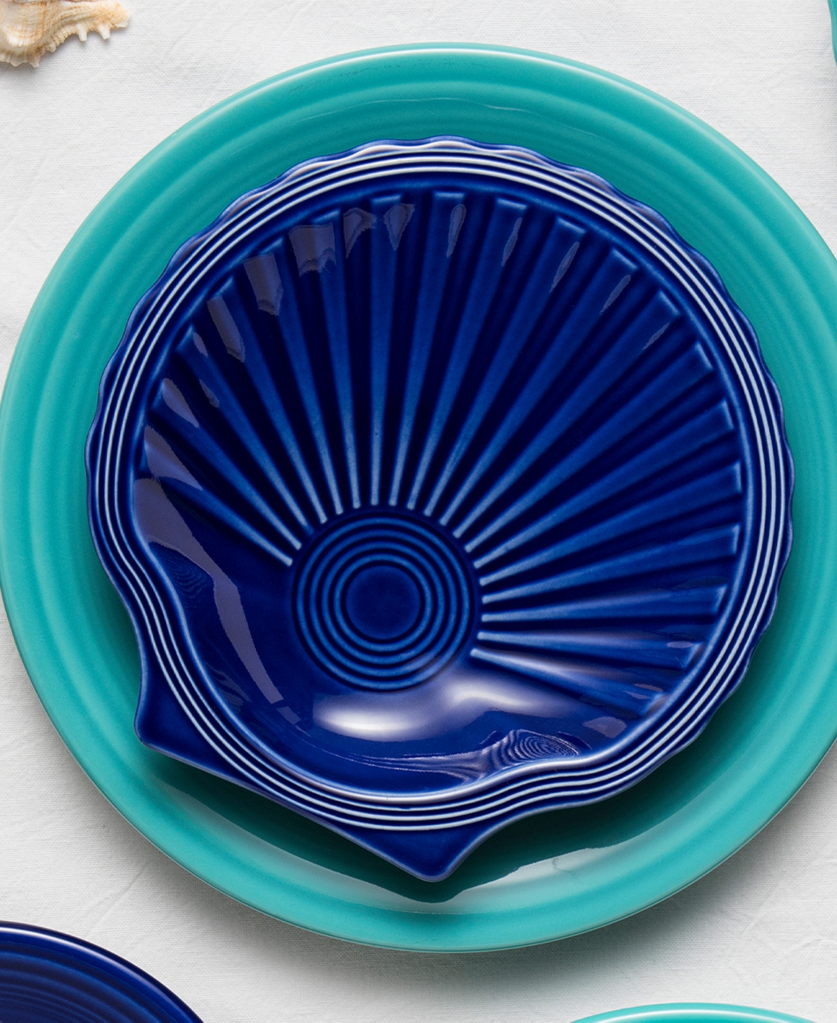 Fiesta Coastal Shell-Shaped Plate