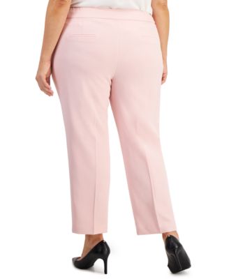 Kasper Plus Size Straight-Leg Pants