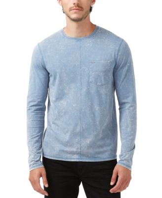 Buffalo David Bitton - Men's Kahel Relaxed-Fit Long-Sleeve Pocket T-Shirt