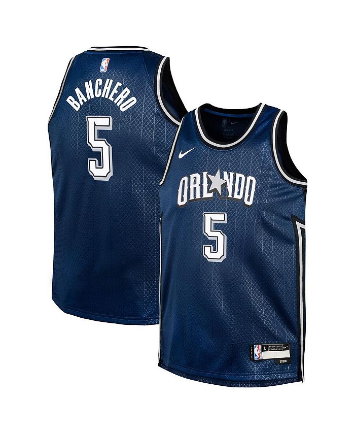 Nike Big Boys Paolo Banchero Navy Orlando Magic 2023/24 Swingman