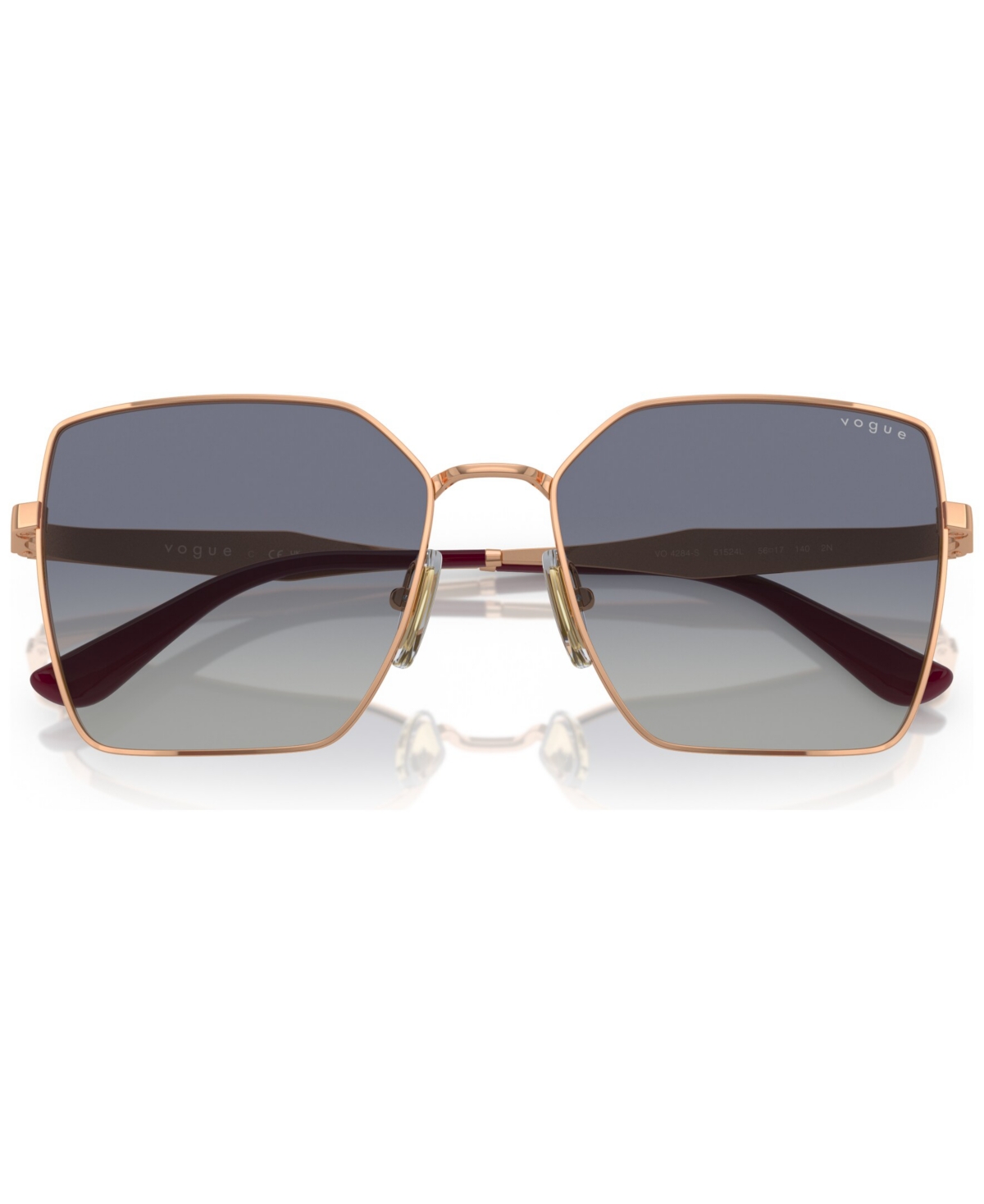 Shop Vogue Eyewear Women's Sunglasses, Gradient Vo4284s In Rose Gold