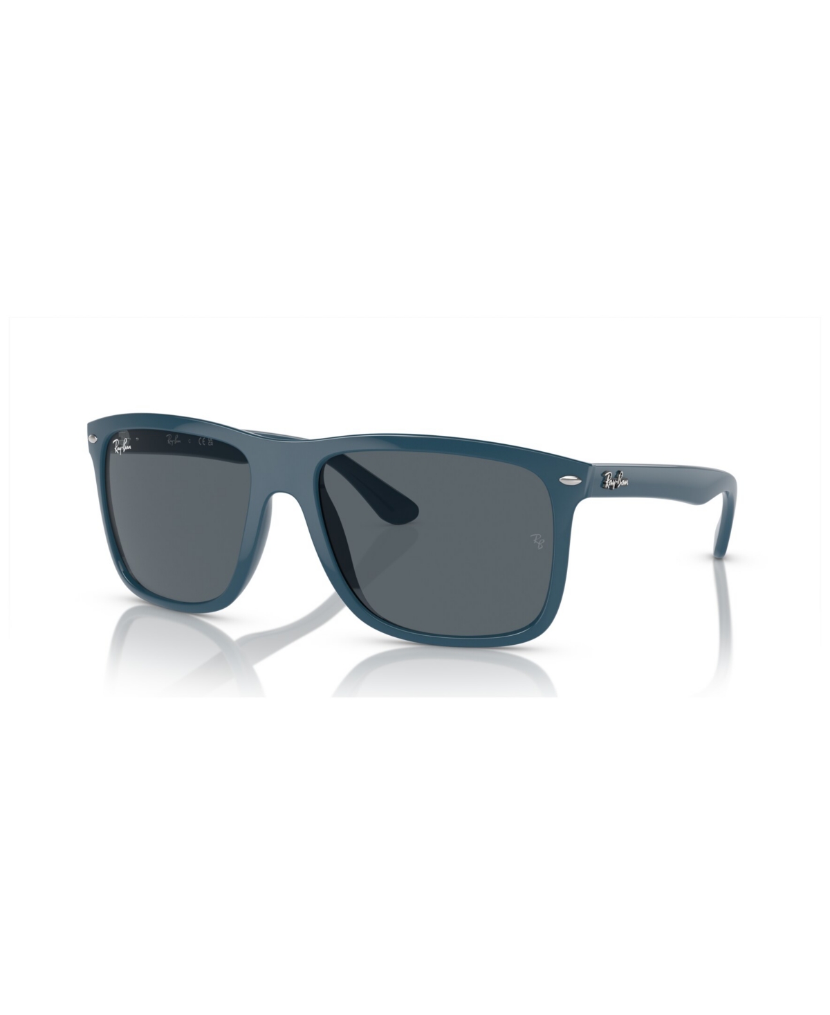 Ray Ban Unisex Boyfriend Two Low Bridge Fit Sunglasses Rb4547f In Blue