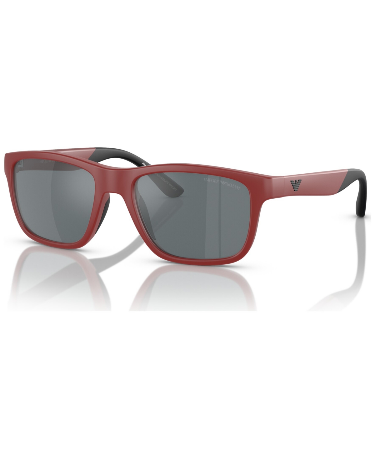 Emporio Armani Kids Sunglasses, Mirror Ek4002 In Matte Red