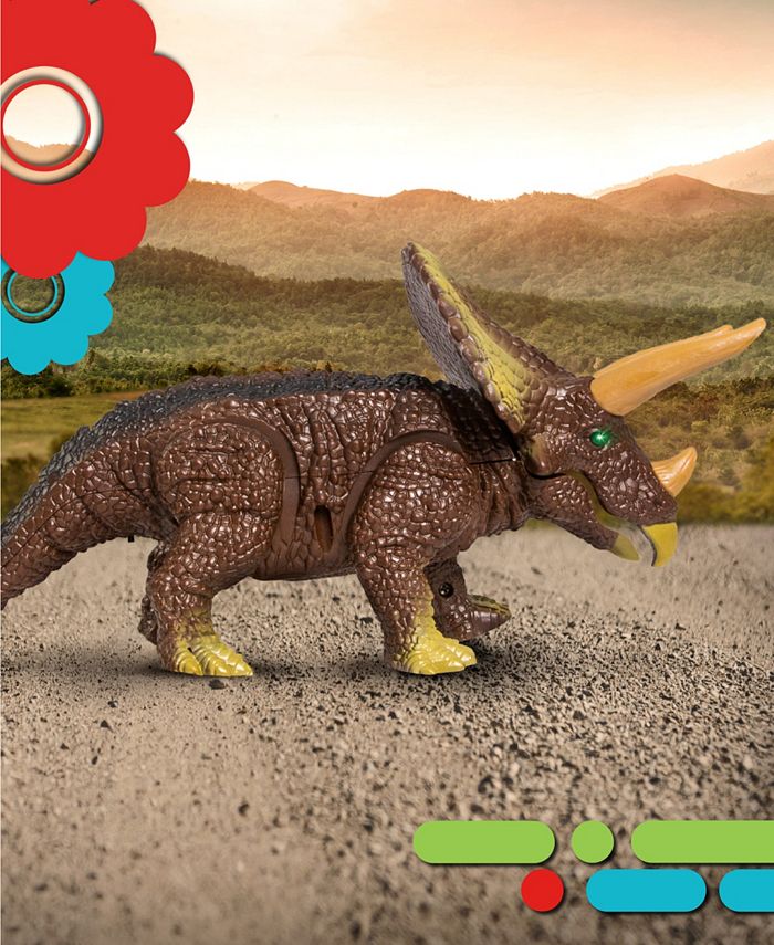 Discovery Kids Discovery RC Triceratops LED Infrared Remote Control Toy ...