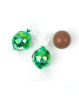 Christmas Candy Gift Tin with Chocolate Lindor Truffles by Lindt Large Plastic Tin with Sticker, 24 Pieces