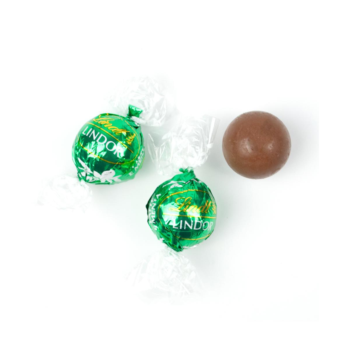 Christmas Candy Gift Tin with Chocolate Lindor Truffles by Lindt Large Plastic Tin with Sticker By Just Candy - Merry Christmas - Assorted pre-pack