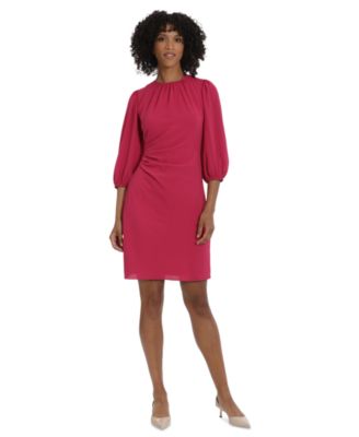 Women s Puffed 3 4 Sleeve Dress