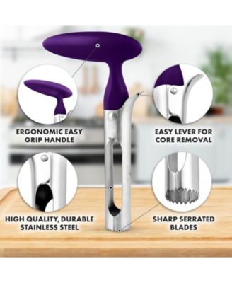 Premium Apple Corer Tool Stainless Steel Serrated Blade