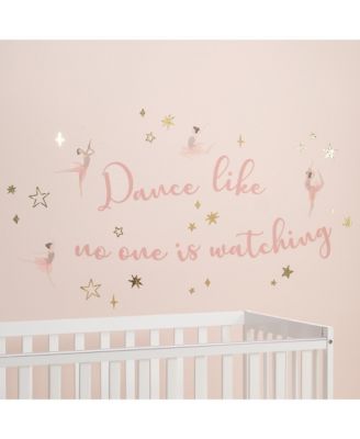 12” X 18” Ballerina Baby Dance Like No One is Watching Wall Decals/Stickers