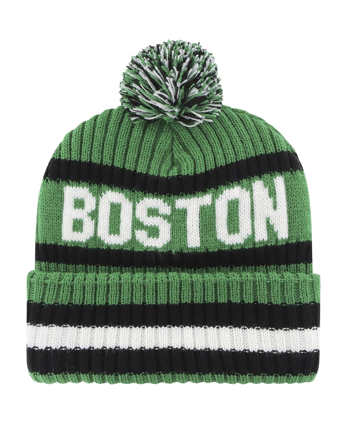 47 Brand Men's ' Kelly Green Boston Celtics Bering Cuffed Knit Hat With Pom In Kelly Green