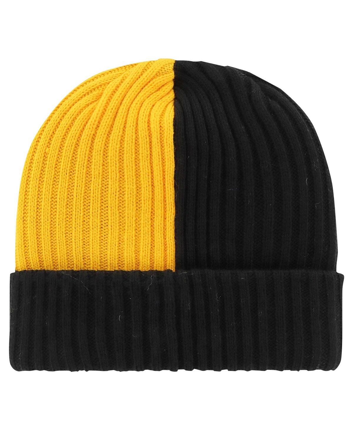 Men's '47 BrandPittsburgh Steelers Fracture Cuffed Knit Hat - Black