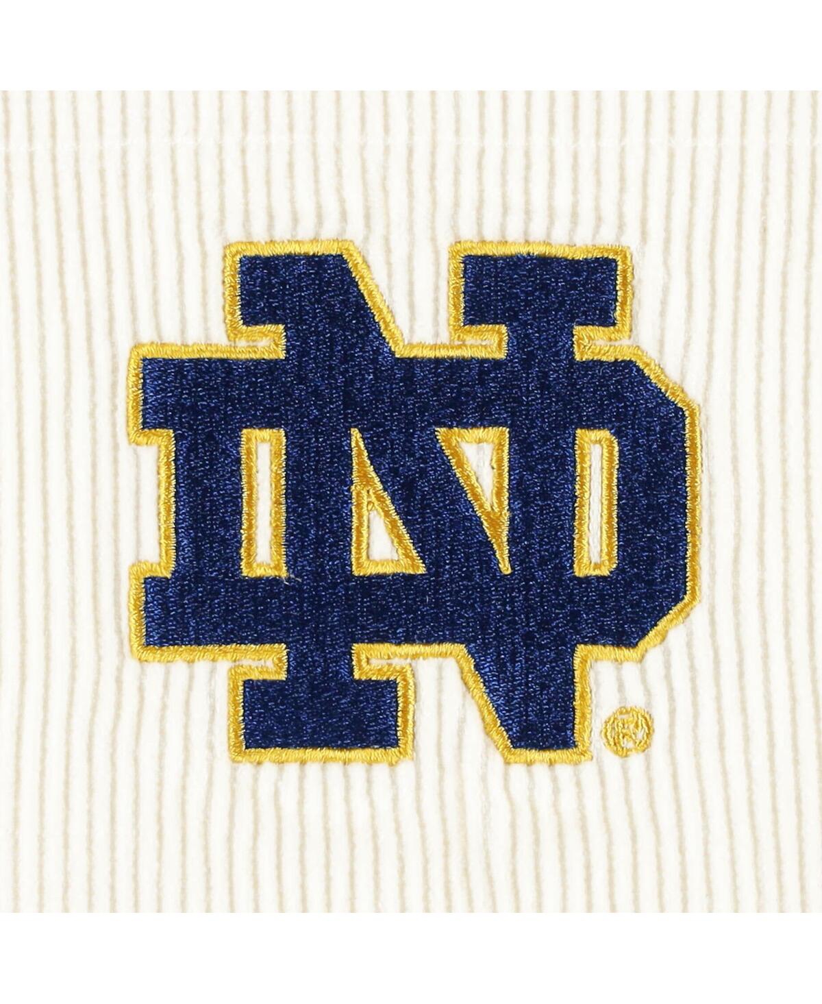 Shop Hype And Vice Women's  White Notre Dame Fighting Irish Corduroy Button-up Jacket