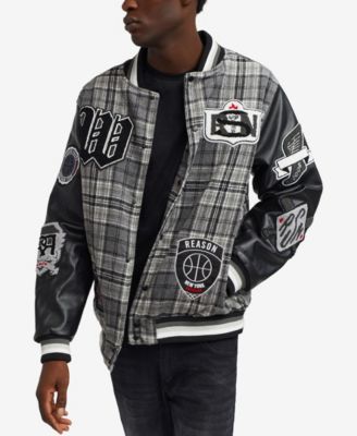 Men's Tartan Varsity Jacket
