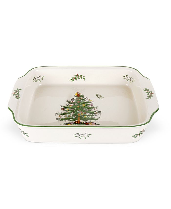 Spode Christmas Tree Large Lasagna Dish Macy's
