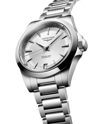 Women's Swiss Automatic Conquest Stainless Steel Bracelet Watch 34mm