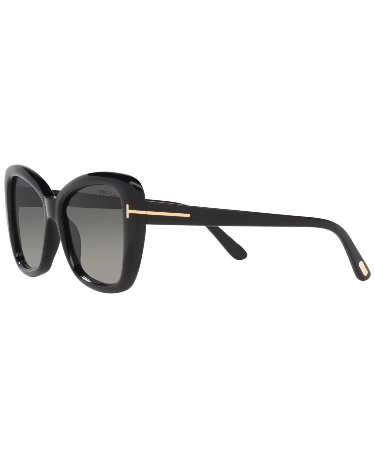 Женские солнцезащитные очки Tom Ford FT1008, Gradient TR001509, цвет: Чёрный блестящий — фото 6
