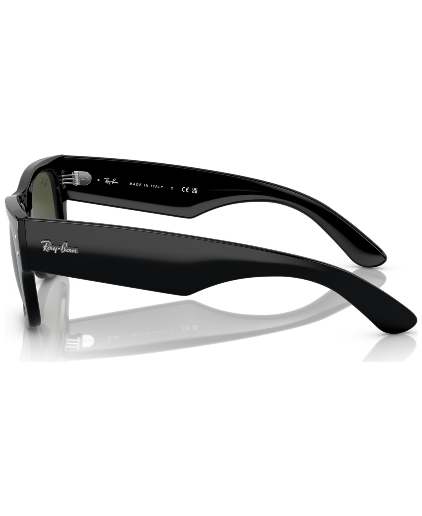 Солнцезащитные очки Ray-Ban Unisex Mega Wayfarer Low Bridge Fit Sunglasses RB0840SF, цвет: Чёрный — фото 3