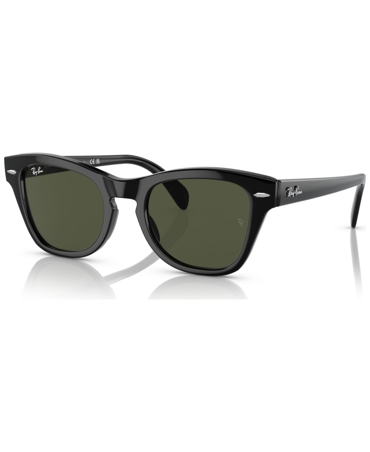 Ray Ban Unisex Rb0707s Low Bridge Fit Sunglasses Rb0707sf In Black