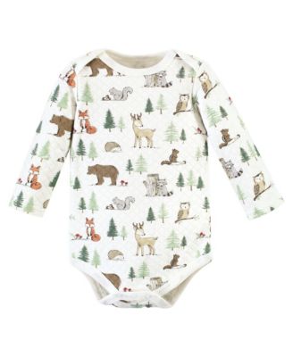 Quilted Long-Sleeve Cotton One-Piece