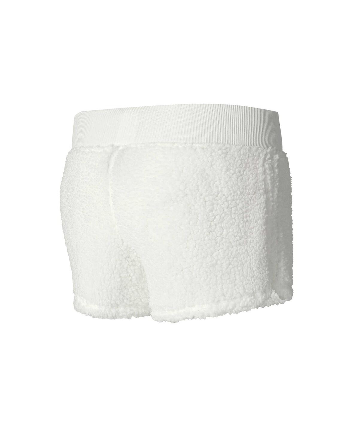 Shop Concepts Sport Women's  Cream San Francisco Giants Fluffy Hoodie Top And Shorts Sleep Set