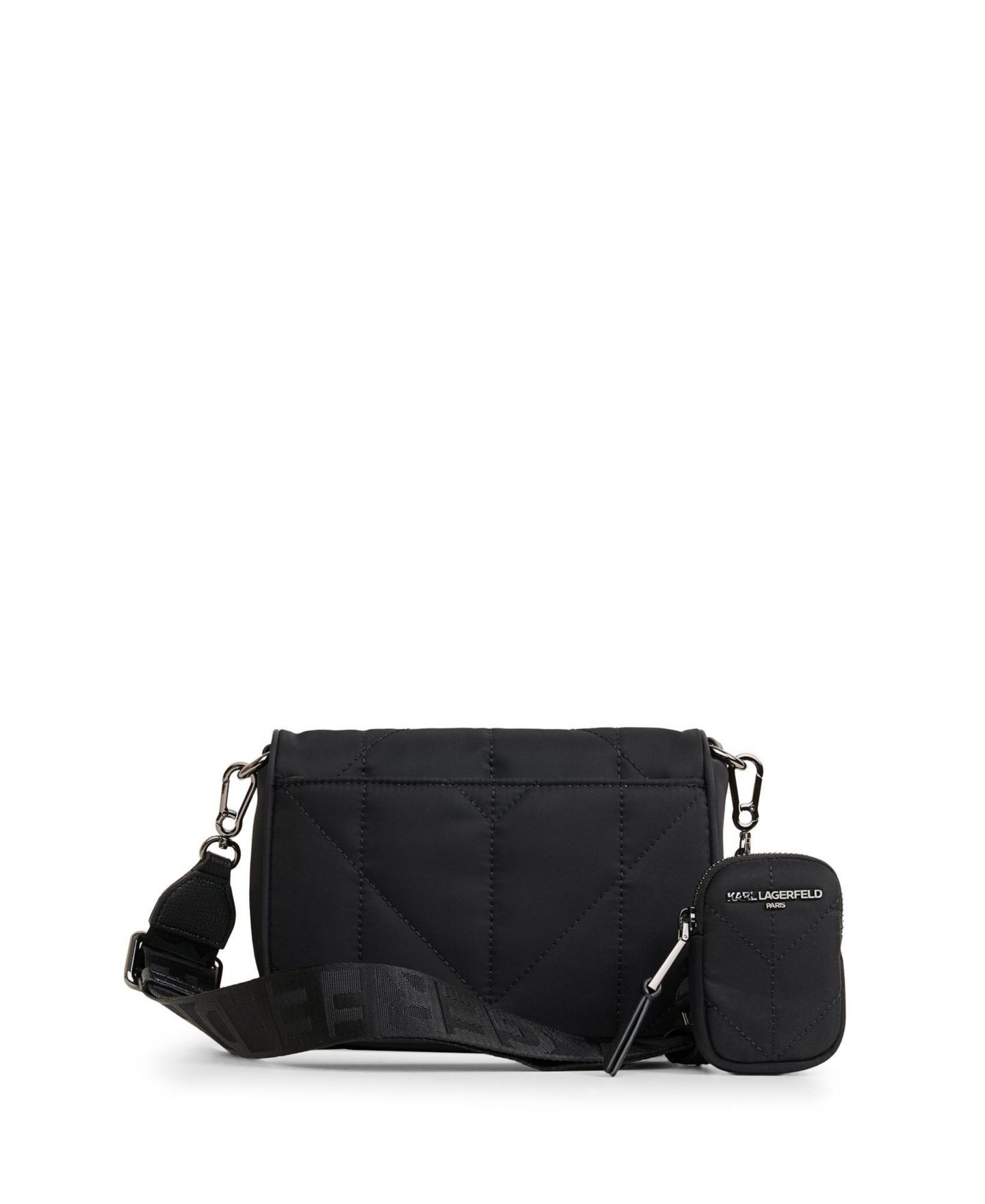 Женская сумка KARL LAGERFELD PARIS Voyage Messenger, цвет: Чёрный / Графитовый — фото 2