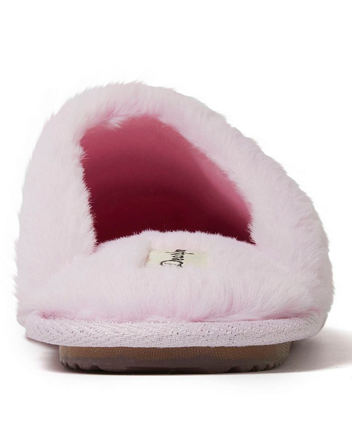 Dearfoams Matching Family Holiday Christmas Reindeer & Turkey Scuff, Pantofole Donna, Renna, Large