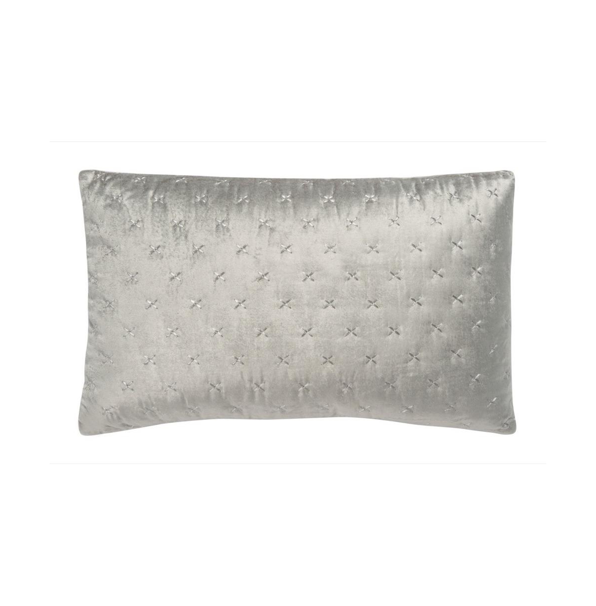 Safavieh Deana 12" X 20" Pillow In Dark Grey