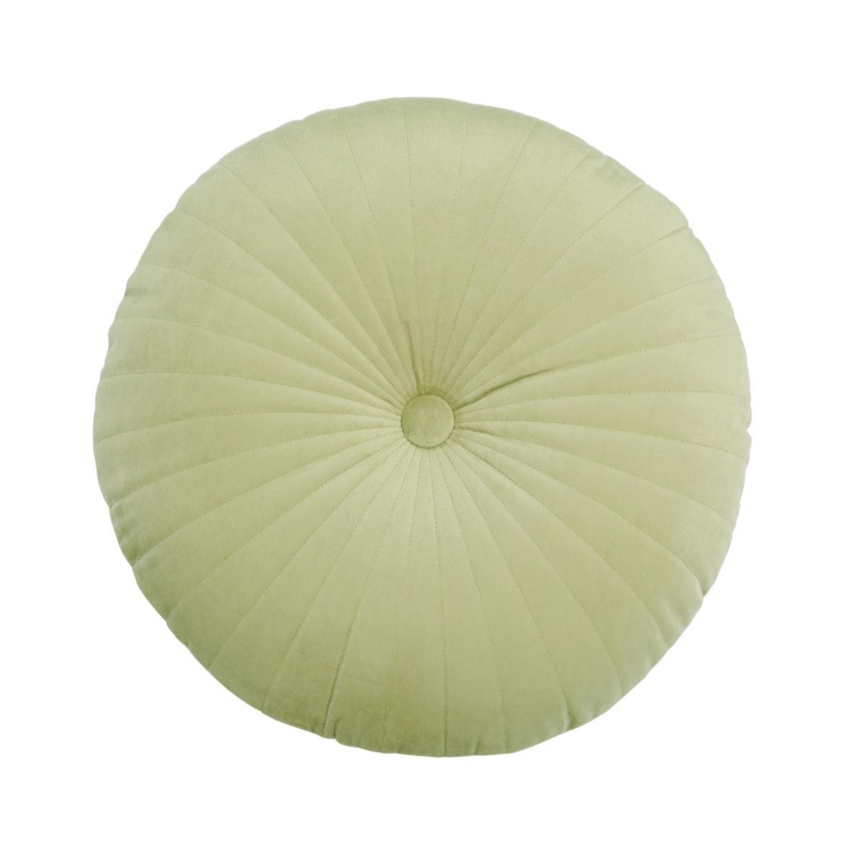 Safavieh Vallory 16" Round Pillow In Leaf Green