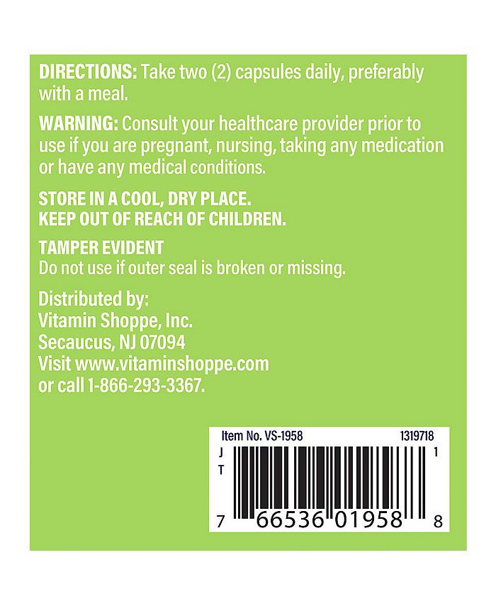 The Vitamin Shoppe Burdock Root 1,080 MG (100 Capsules) Macy's